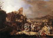 BREENBERGH, Bartholomeus The Preaching of St John the Baptist china oil painting reproduction